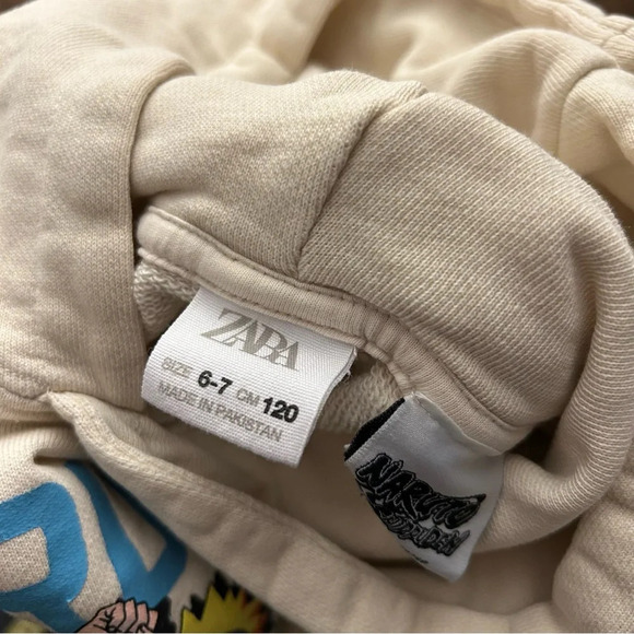 Naruto by Zara hoodie 6-7 yrs *stain - Picture 4 of 8